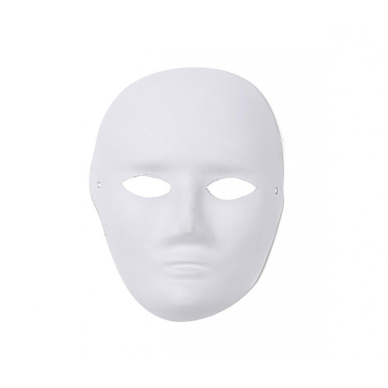 DIY Paint Your Own Design Adult White Halloween Mask (HM19)
